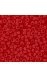 Miyuki rocailles Perlen 11/0 - Matted transparent light red 11-140F